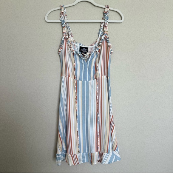 Angie Boutique Striped Summer Mini Dress - Picture 1 of 4